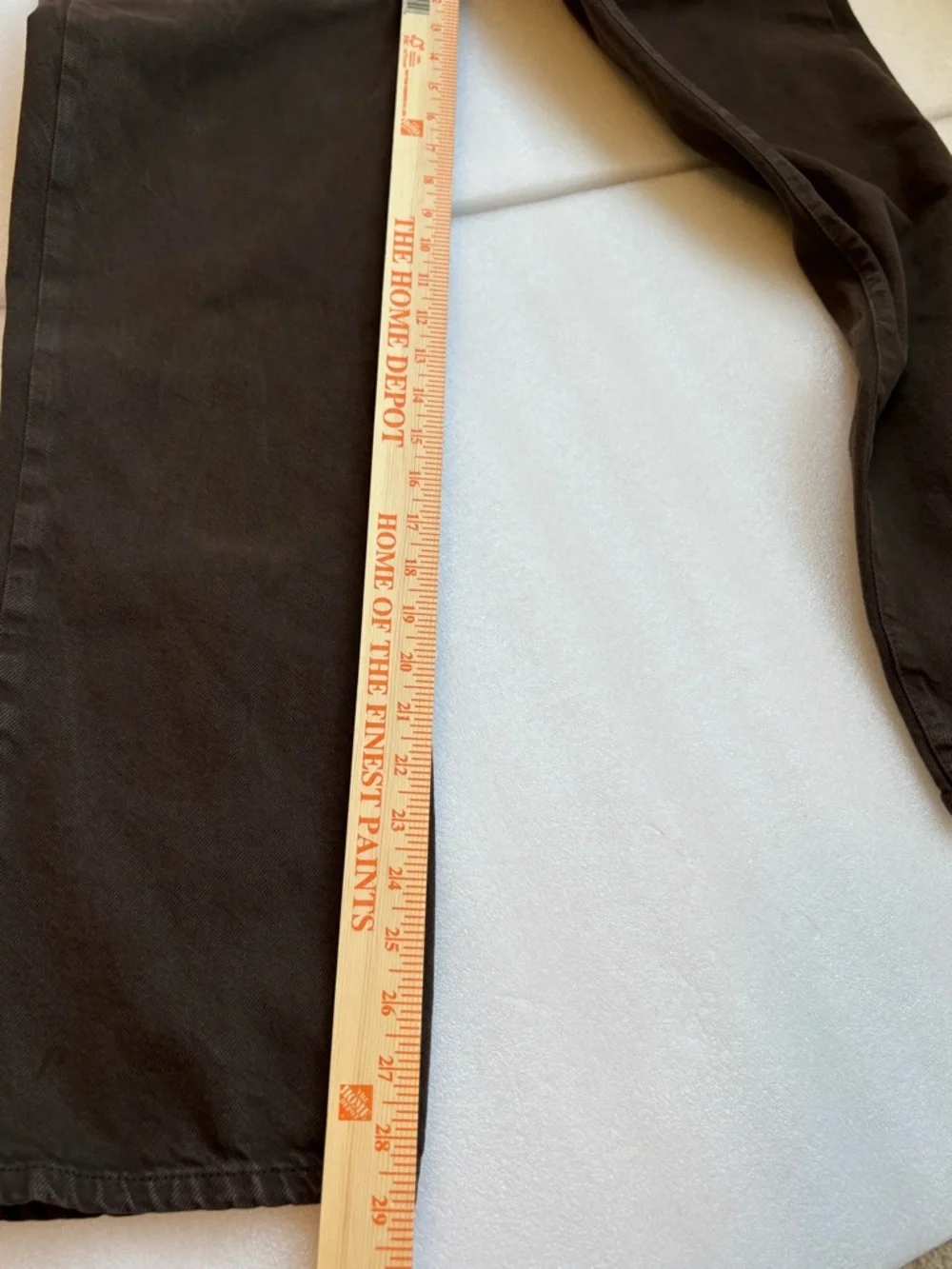 Zara Straight Leg Jeans in Dark Brown - Picture 13 of 13